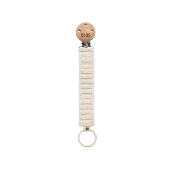 Bibs Dummy Pacifier Clip - Ivory