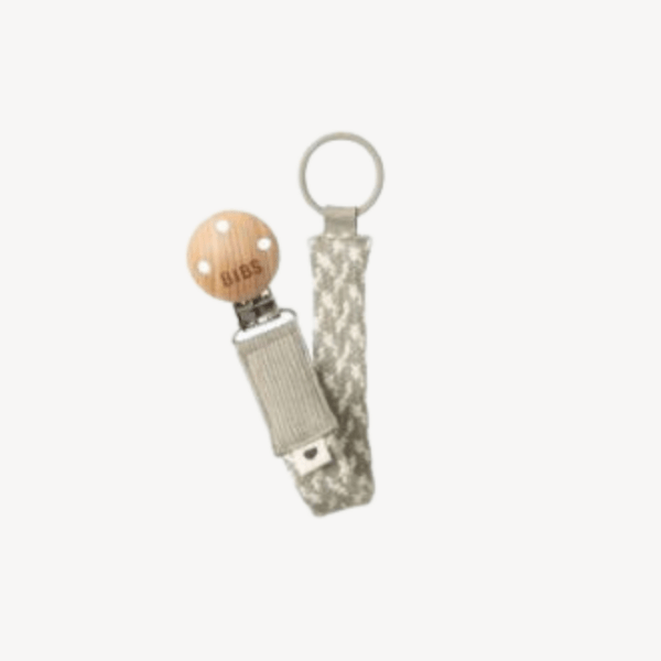 Bibs Dummy Pacifer Clip - Sand/Ivory