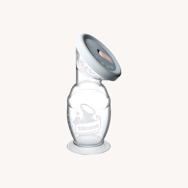 Silicone breast pump and cap set