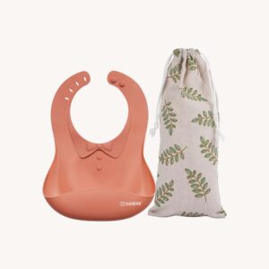 Haakaa Silicone Bib Rust